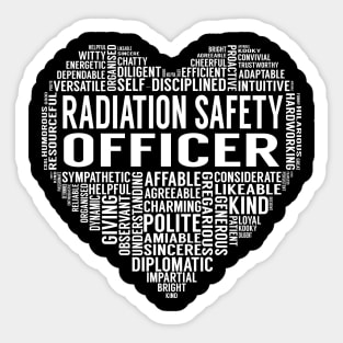 Radiation Safety Officer Heart Sticker